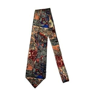 Gustav KLIMT Men’s Fulfillment 1905 100% Silk Tie The Gallery Collection U.S.A